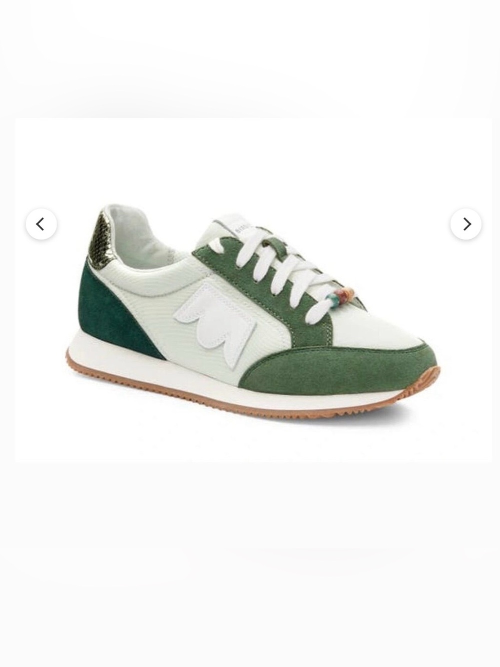 Birdies Roadrunner Sneaker In Pistachio Multi Nylon sz 8
